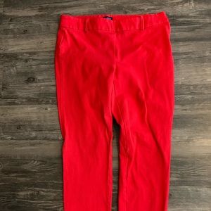 JCrew Winnie Skinny Red Pants